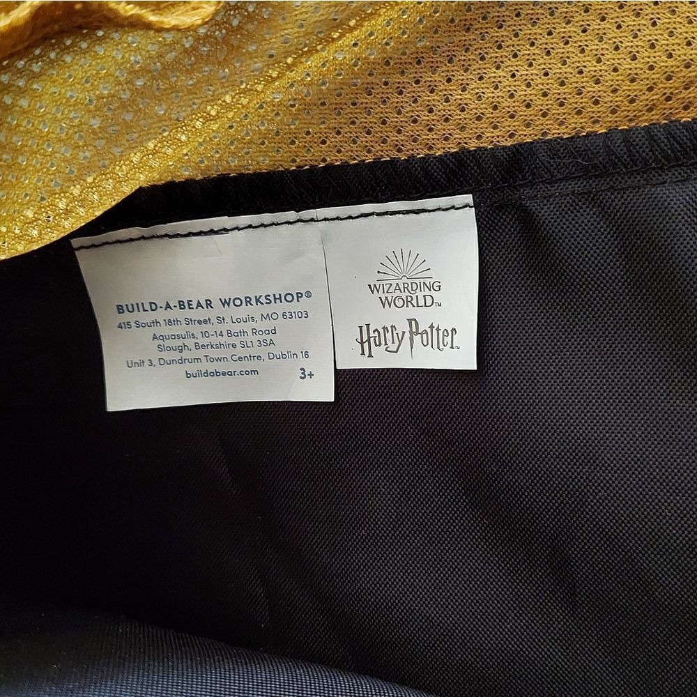 Harry Potter Build-A-Bear Toy Bear Carrier Drawstring Backpack - Picture 3 of 5